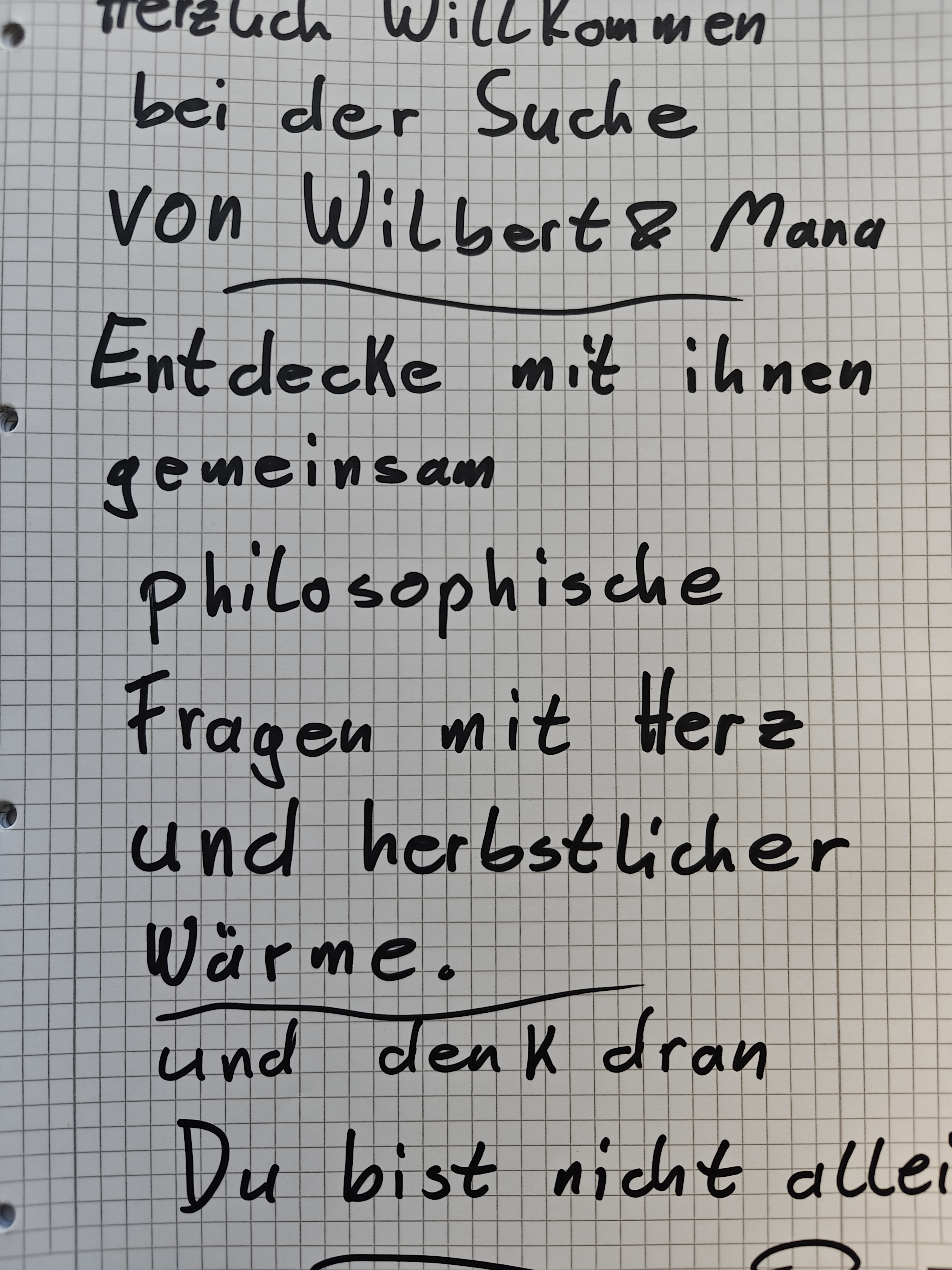 Handgeschriebener Brief von Herrn Mondwald