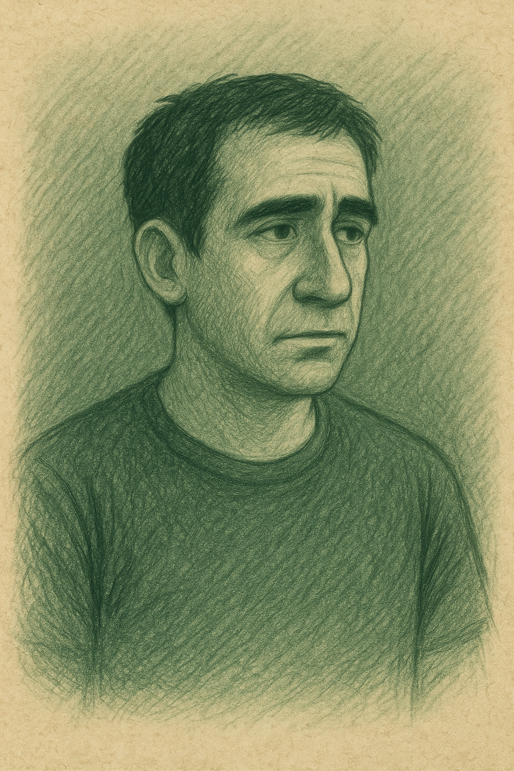 Wilbert in nachdenklicher Pose, der Protagonist der Geschichte